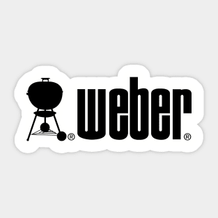 Classic Weber Grill handle logo Sticker